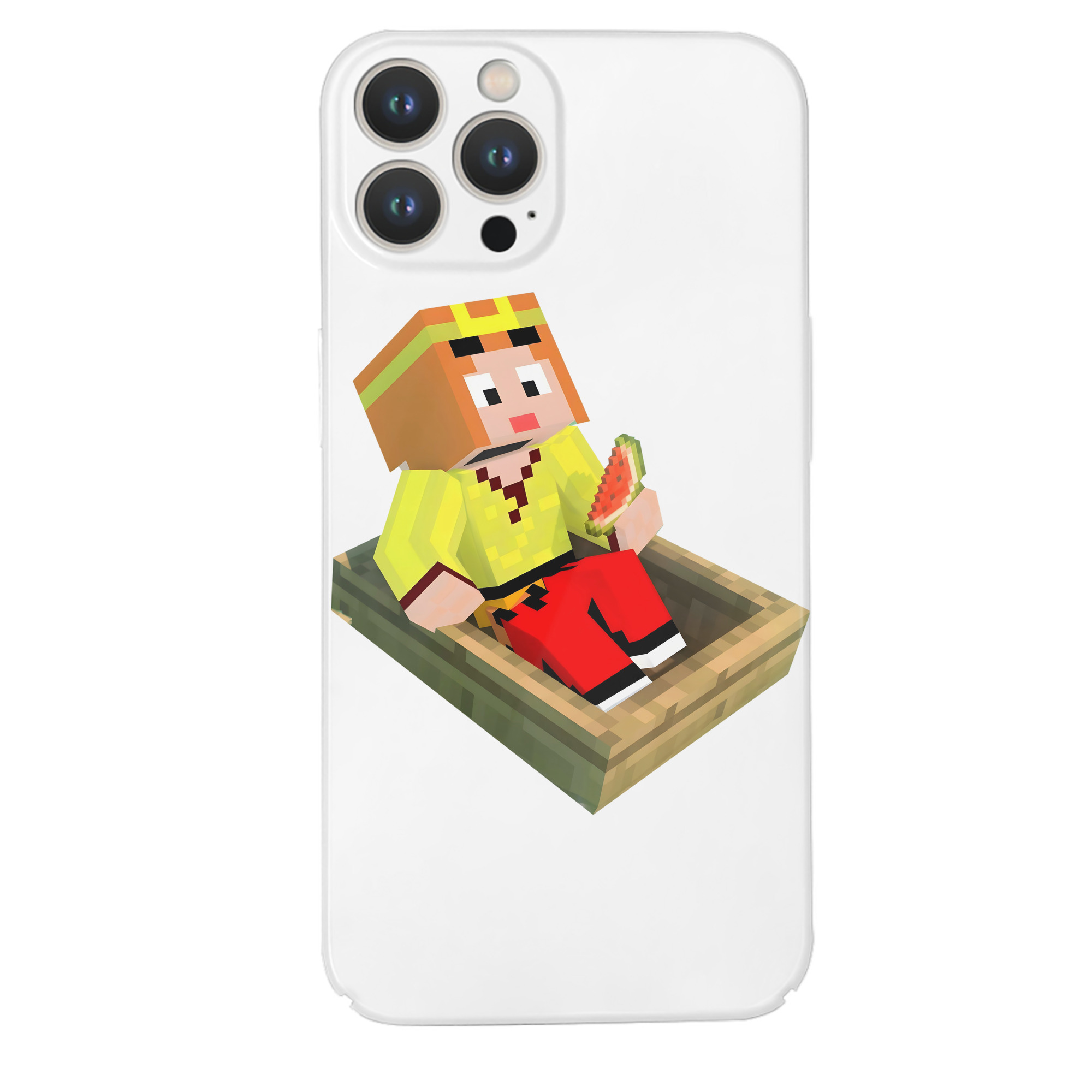 （画像用） マインクラフト ブロックの世界 Minecraft MC Block world 【iPhone 14シリーズ対応】ハードケース